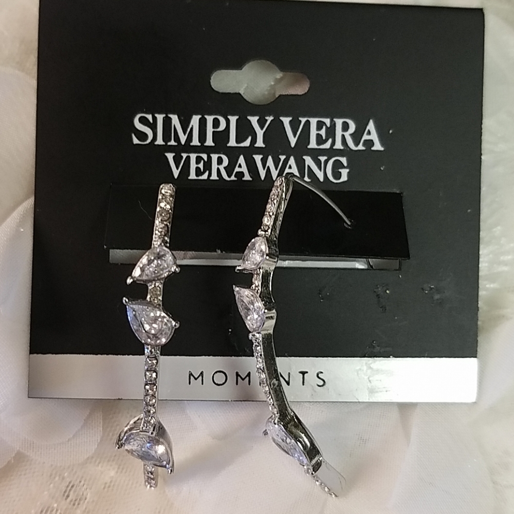 Brand New Vera Wang CZ Earrings